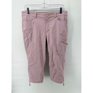 Eddie Bauer Women Sz 10 First Ascent Guide Pro Capris Hiking Pants Dusty Iris